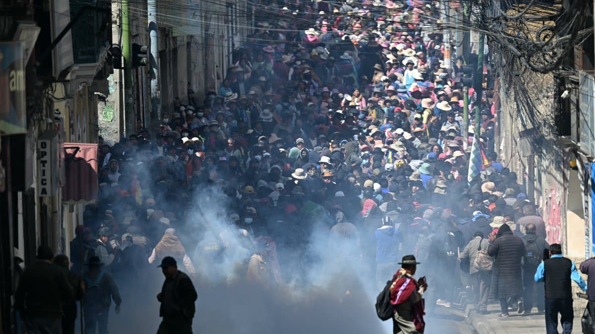 Protestas en La Paz, Bolivia