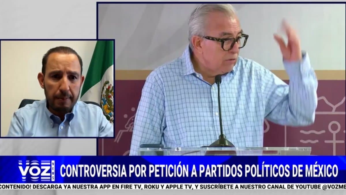 El senador Marko Cortés en Voz News.