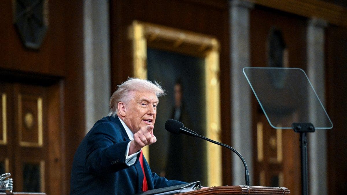 Donald Trump en el Congreso. Febrero de 2026
