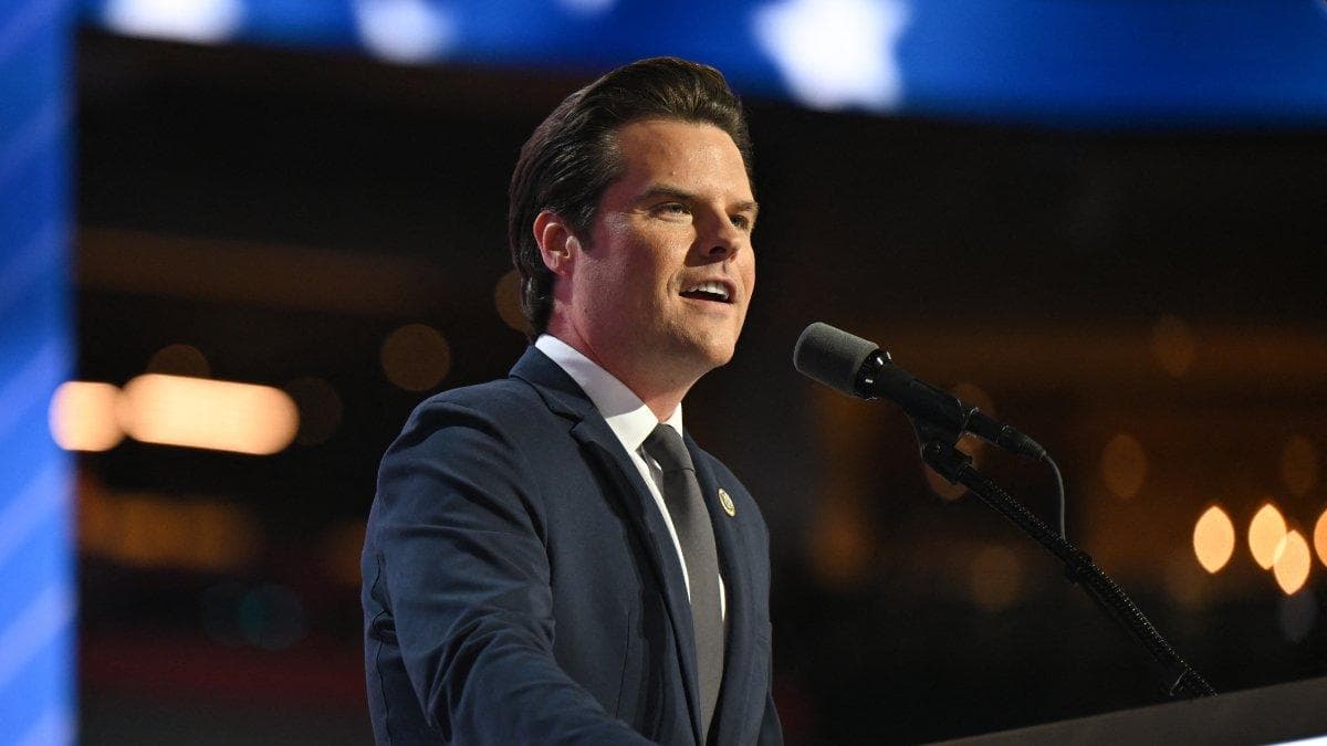 El ex representante estadounidense por Florida, Matt Gaetz (Archivo)