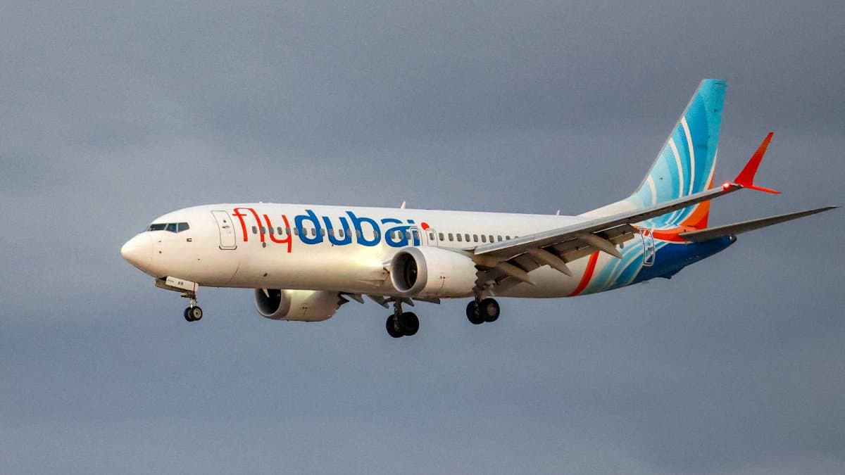 Un Boeing 737 MAX 8 de FlyDubai (imagen referencial).